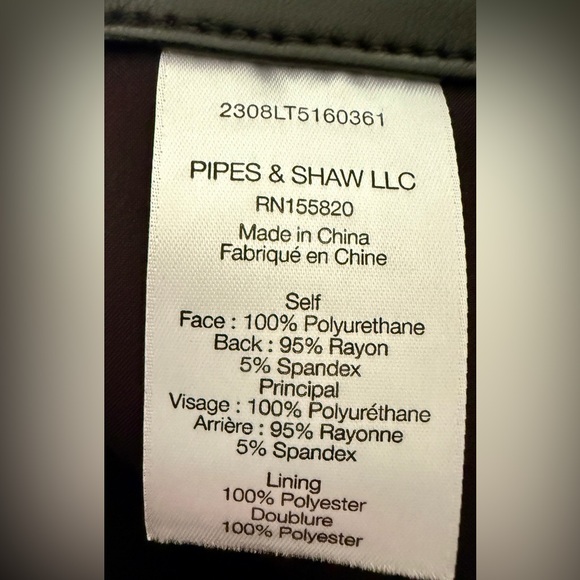 Veronica Beard Rennert Black Faux Leather Wide Leg Pants Sz 4 - Picture 10 of 13